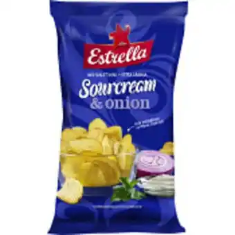 ICA Maxi Chips sourcream & onion 275g estrella erbjuda
