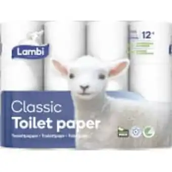 ICA Maxi Toalettpapper classic 12-p lambi erbjuda