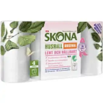 ICA Maxi Hushållspapper original 4-p ica skona erbjuda