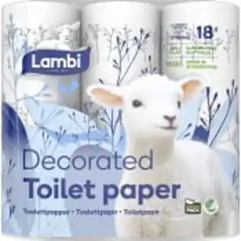 Toalettpapper dekor 18-p lambi