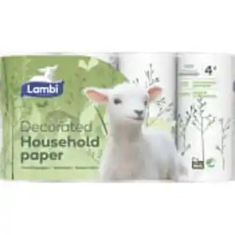 Hushållspapper dekor 4-p lambi