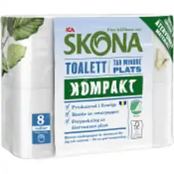 ICA Maxi Toalettpapper kompakt 8-p ica skona erbjuda