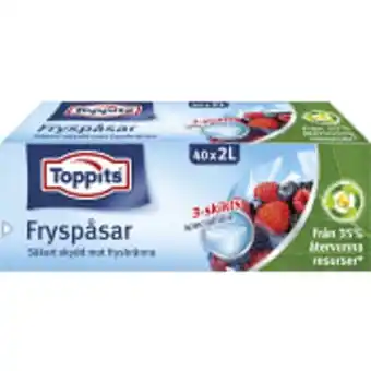 Fryspåse 2l 40-p toppits