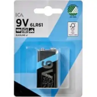 ICA Maxi Batteri 9v 6lr61 1-p ica erbjuda