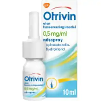 ICA Maxi Otrivin nässpray barn 1-12 år 0,5mg/ml 10ml erbjuda
