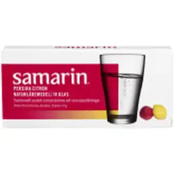 Fruktsalt persika & citron naturläkemedel 18-p samarin