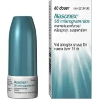 Nasonex anti-inflamatoriskt nässpray 60 doser