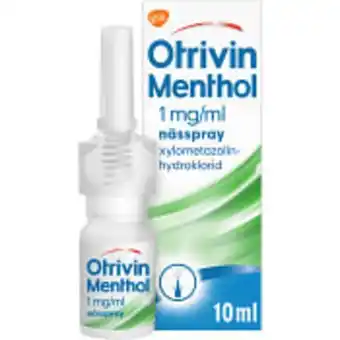Otrivin menthol nässpray 1mg/ml 10ml