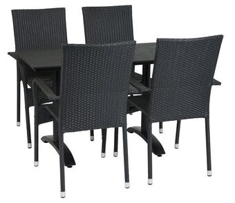 Rusta Cafébord milano + 4 stolar milano erbjuda