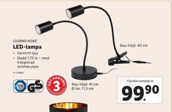 Lidl LED-lampa erbjuda