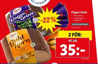 Lidl Pågen bröd erbjuda