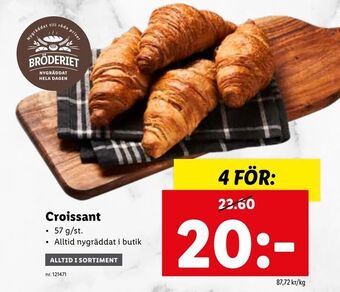 Lidl Croissant erbjuda