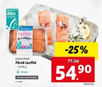 Lidl Färsk laxfilé erbjuda