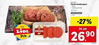 Lidl Färska hamburgare erbjuda