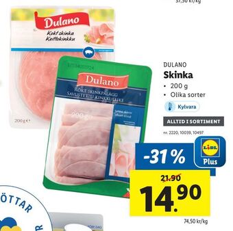 Lidl Skinka erbjuda
