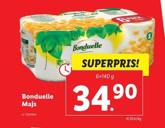 Lidl Bonduelle majs erbjuda