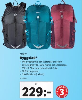 Lidl Ryggsäck erbjuda