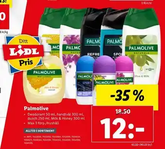 Lidl Palmolive erbjuda