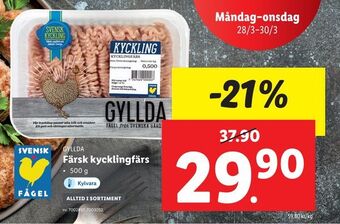 Lidl Färsk kycklingfärs erbjuda