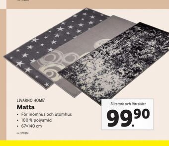 Lidl Matta erbjuda