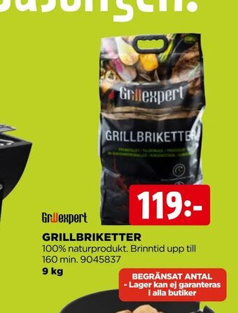 Jem&Fix Grillbriketter erbjuda