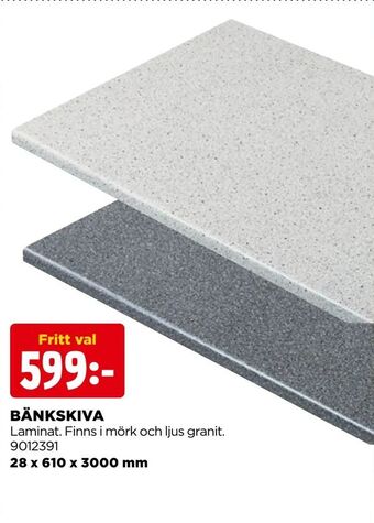 Jem&Fix Bänkskiva erbjuda