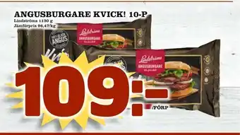 Bonum Matmarknad Angusburgare kvick! 10-p erbjuda