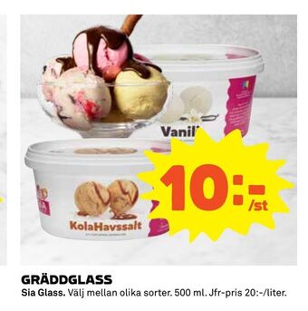 Coop Extra Gräddglass erbjuda