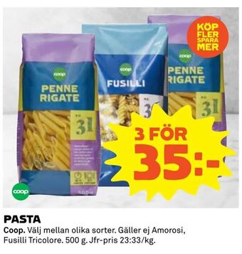 Coop Extra Pasta erbjuda