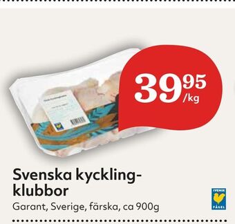 Hemköp Svenska kycklingklubbor erbjuda