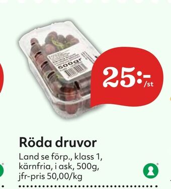 Hemköp Röda druvor erbjuda