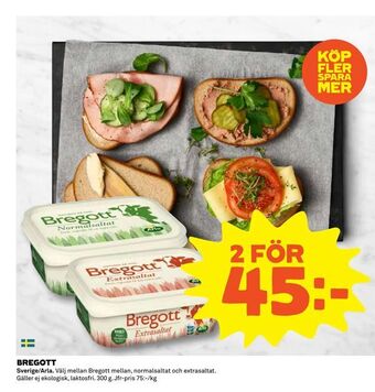 Coop Extra Bregott erbjuda