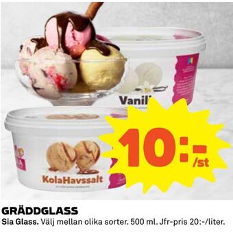 Coop Extra Gräddglass erbjuda