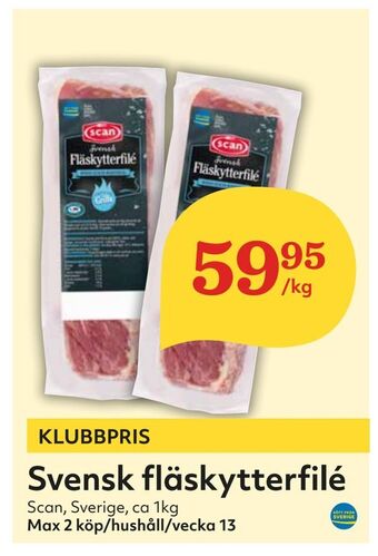 Hemköp Svensk fläskytterfilé erbjuda