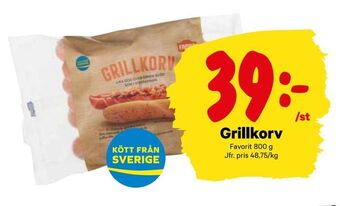 City Gross Grillkorv erbjuda