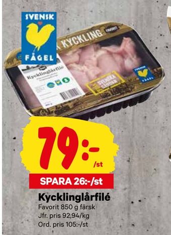 City Gross Kycklinglårfilé erbjuda