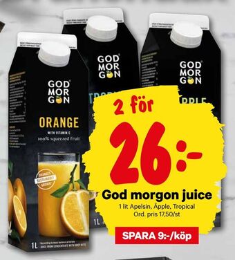 City Gross God morgon juice erbjuda