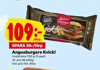 City Gross Angusburgare Kvick! erbjuda
