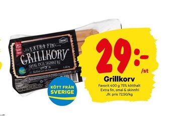 City Gross Grillkorv erbjuda
