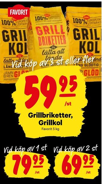 City Gross Grillbriketter, Grillkol erbjuda