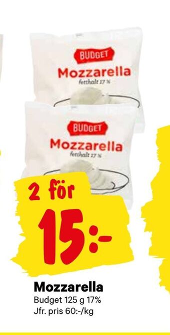 City Gross Mozzarella erbjuda