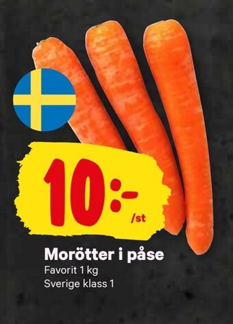 City Gross Morötter i påse erbjuda