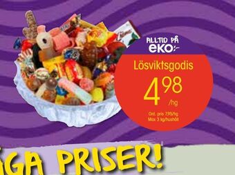 EKO Lösviktsgodis erbjuda