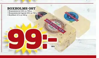 minmatbutik Boxholms ost erbjuda