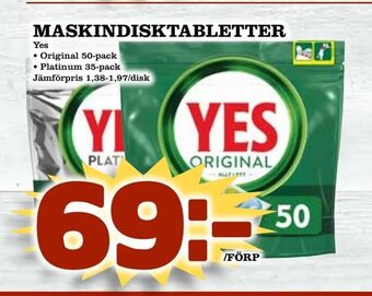 Nelins Maskindisktabletter erbjuda