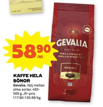 Stora Coop Kaffe hela bönor erbjuda