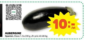 Stora Coop Aubergine erbjuda