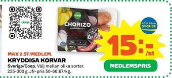 Stora Coop Kryddiga korvar erbjuda
