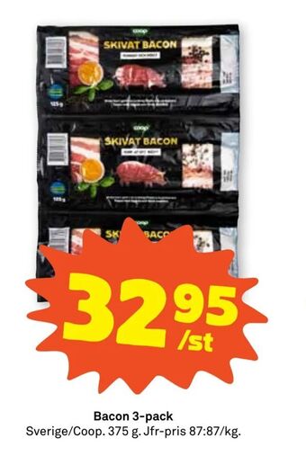 Stora Coop Bacon 3-pack erbjuda
