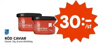 Tempo Röd caviar erbjuda